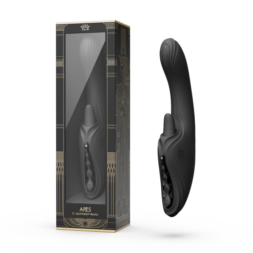 ZALO - Ares - G-Spot Rabbit Vibrator App-Controlled - Obsidian Zwart