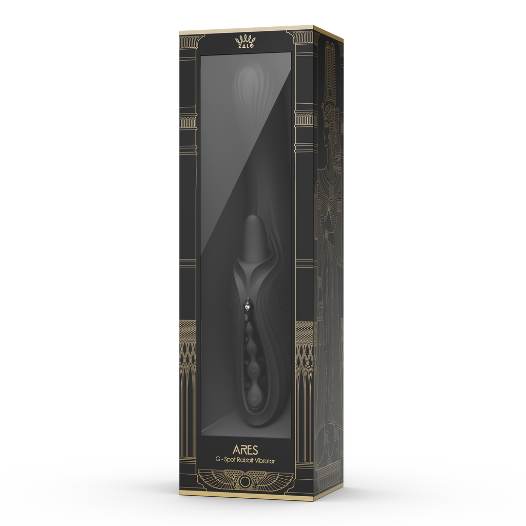 ZALO - Ares - G-Spot Rabbit Vibrator App-Controlled - Obsidian Zwart