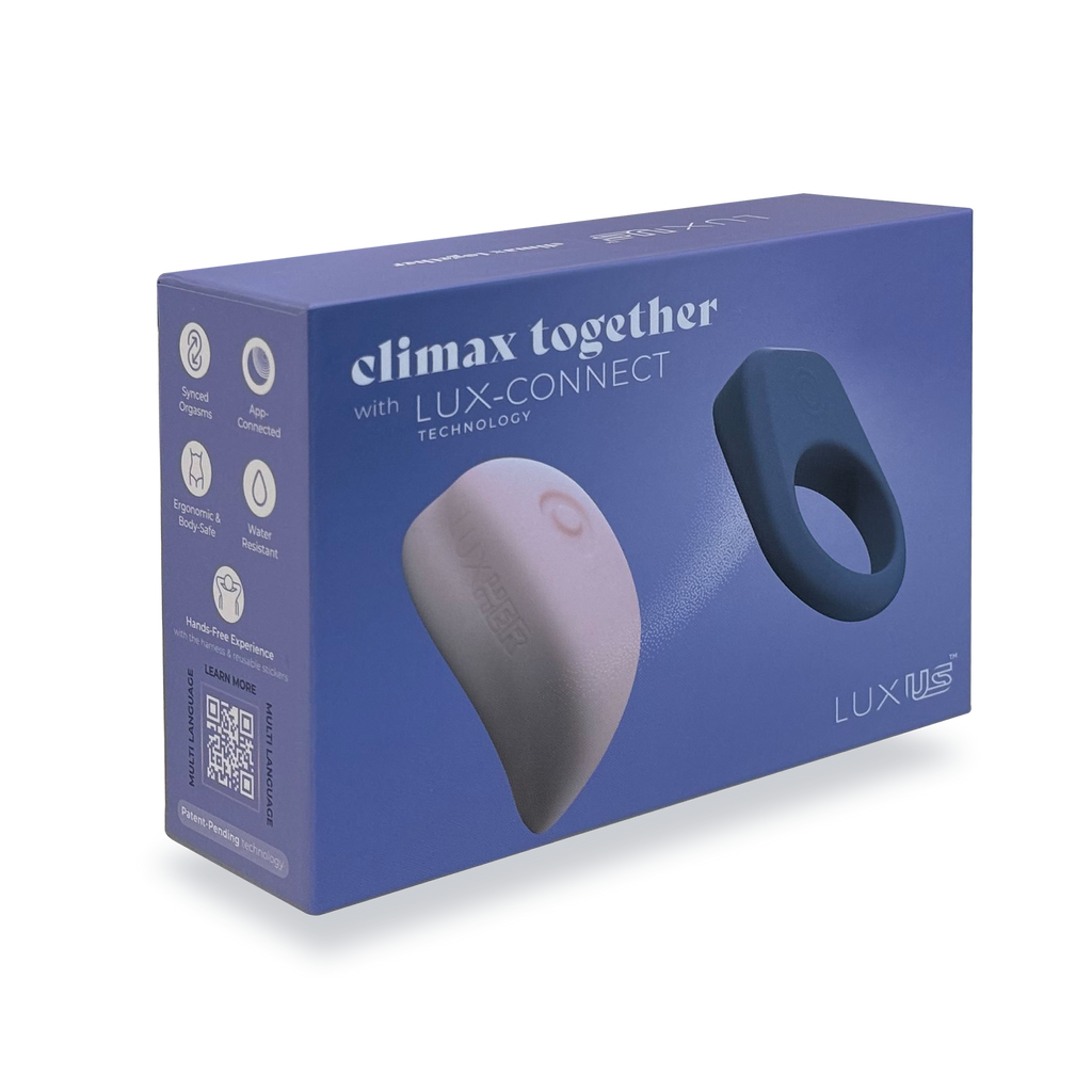 LUXUS - Luxus - Interactieve seksspeeltjes voor koppels, bestuurbaar via app - roze/blauw