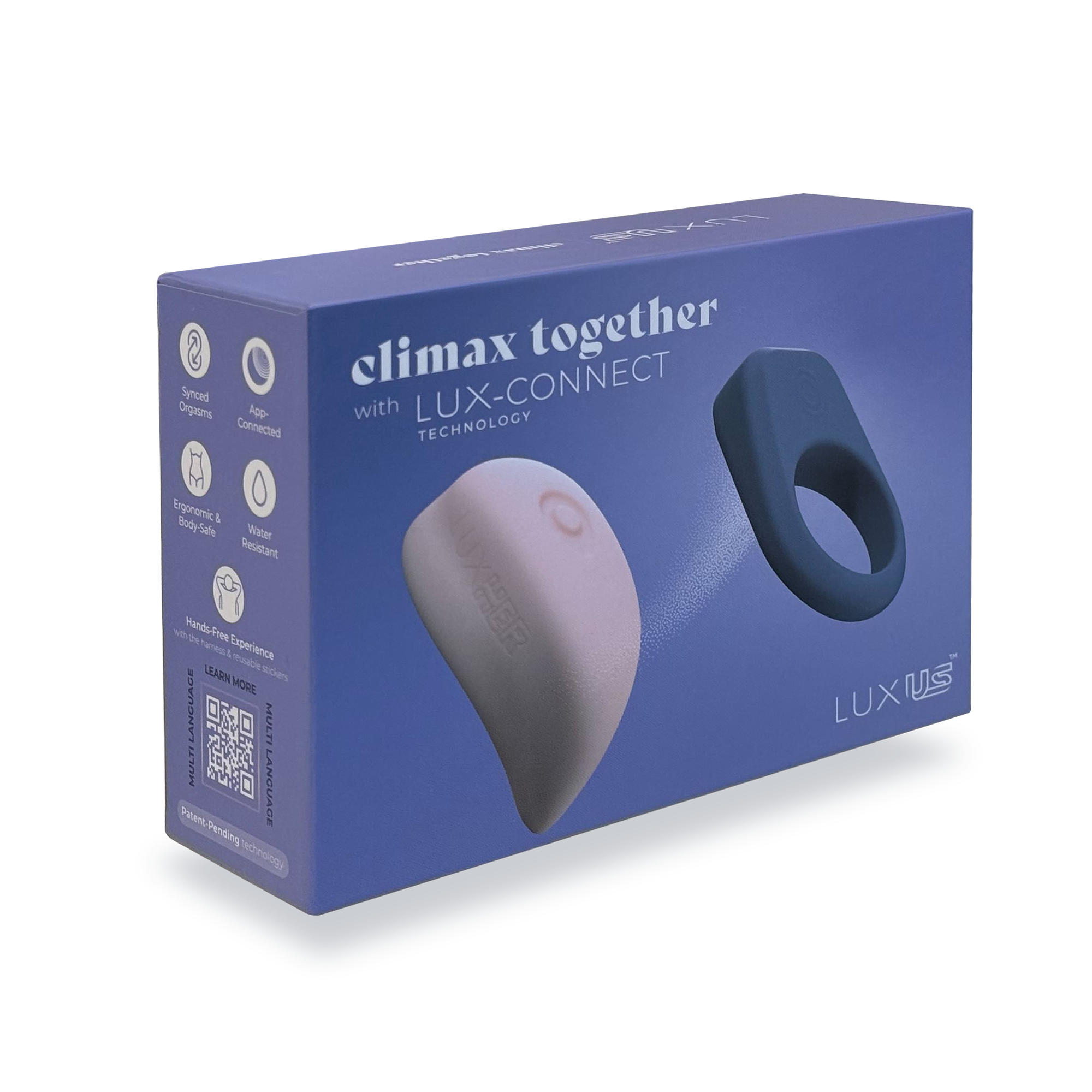 LUXUS - Luxus - Interactieve seksspeeltjes voor koppels, bestuurbaar via app - roze/blauw