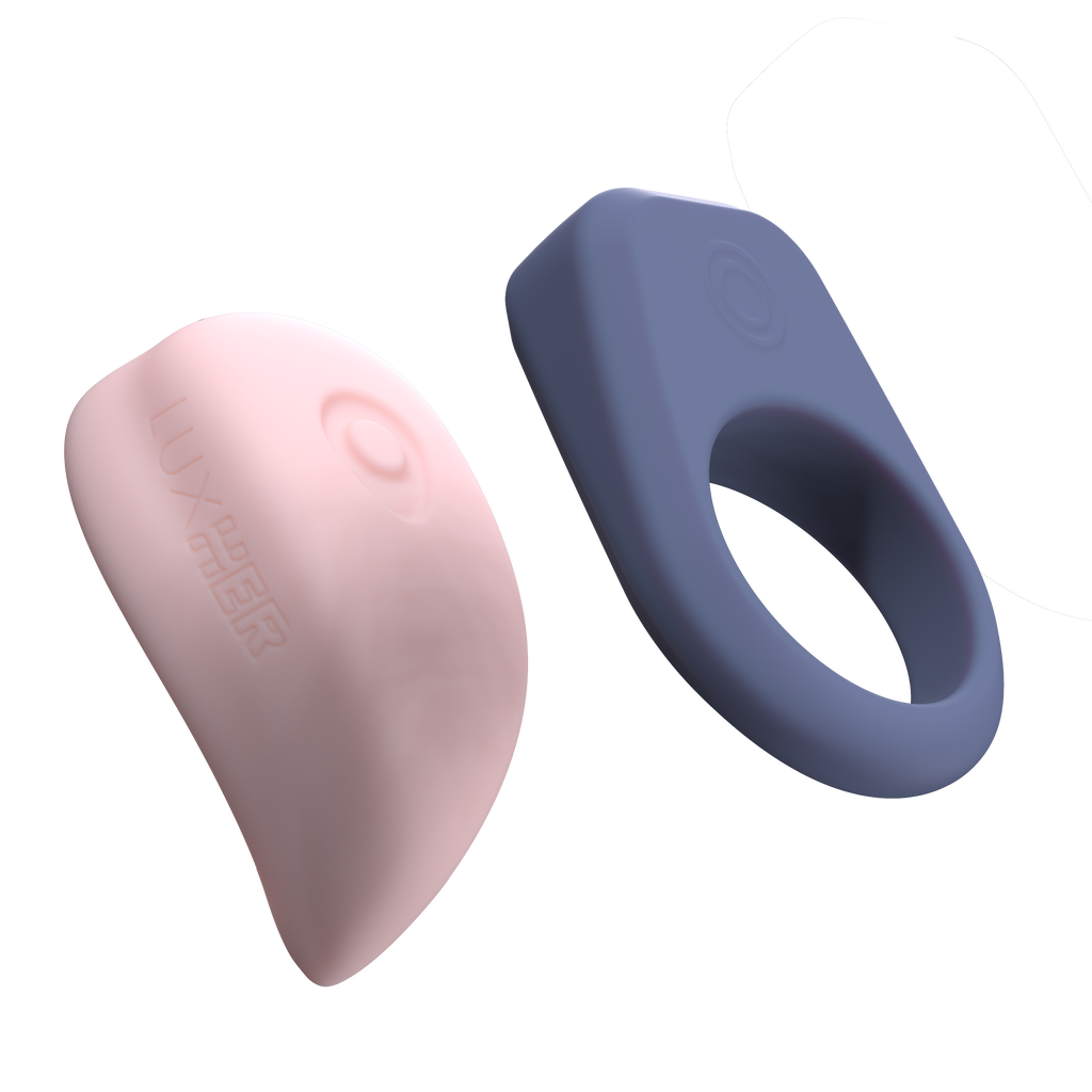 LUXUS - Luxus - Interactieve seksspeeltjes voor koppels, bestuurbaar via app - roze/blauw