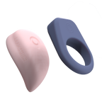 LUXUS - Luxus - Interactieve seksspeeltjes voor koppels, bestuurbaar via app - roze/blauw