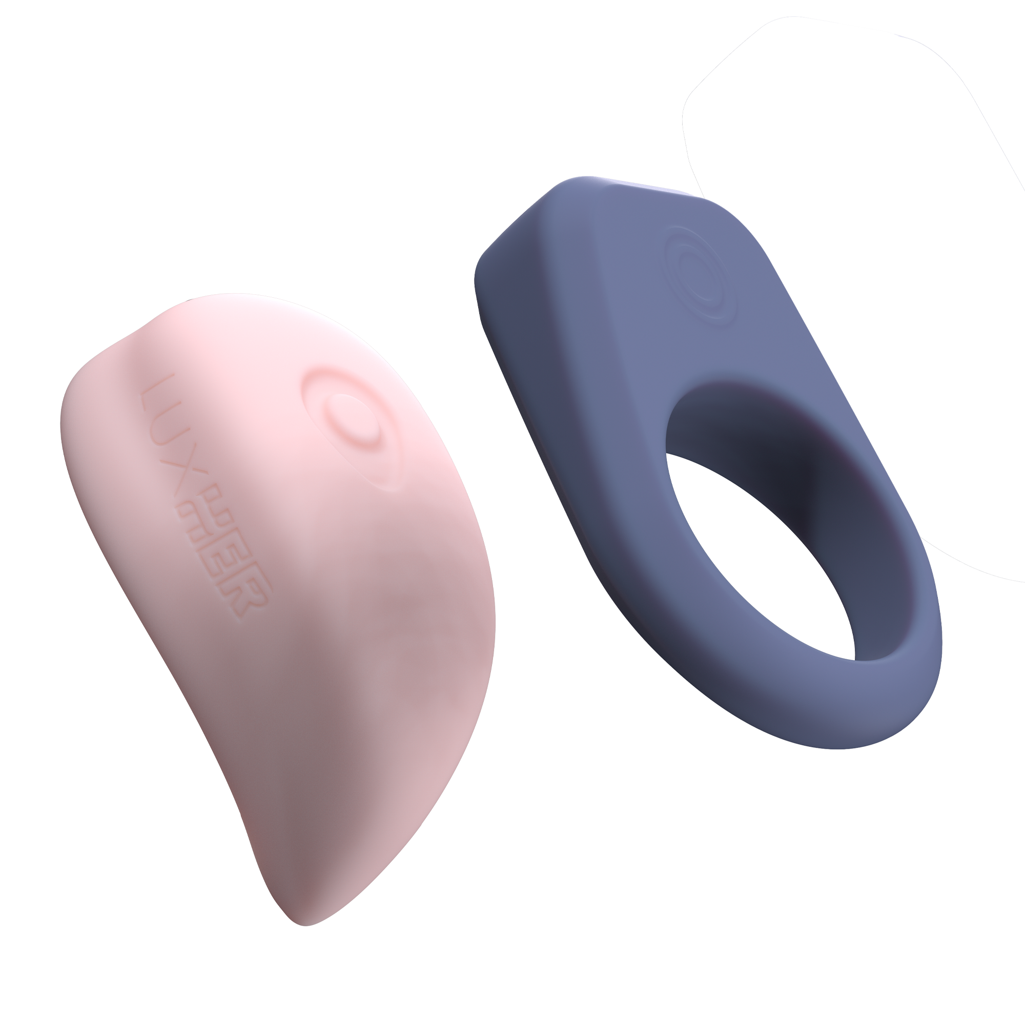 LUXUS - Luxus - Interactieve seksspeeltjes voor koppels, bestuurbaar via app - roze/blauw