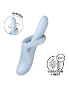 Satisfyer - Heat Flex 4 - Verwarmende Rabbit Vibrator - Blauw