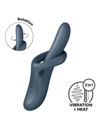 Satisfyer - Heat Flex 4 - Verwarmende Rabbit Vibrator - Grijs