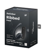 Satisfyer - Ribbed Petal - Draagbare Vibrator (met app-bediening) - Zwart