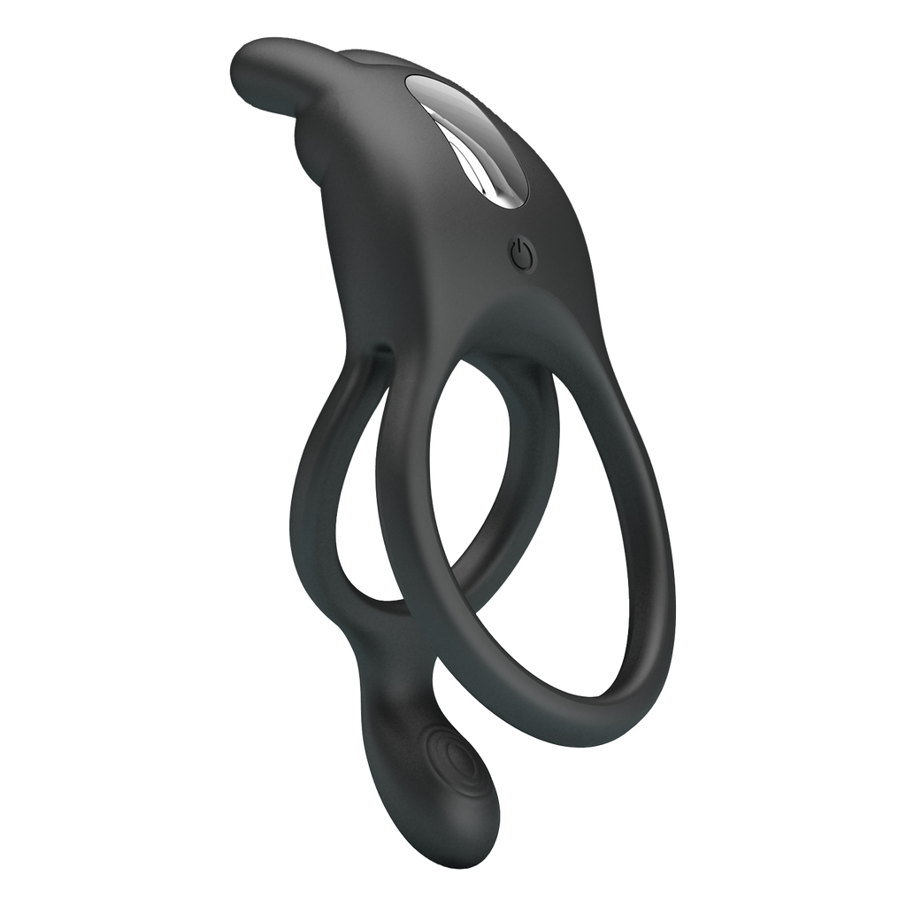 Pretty Love - Seth - Vibrerende penisring - Zwart
