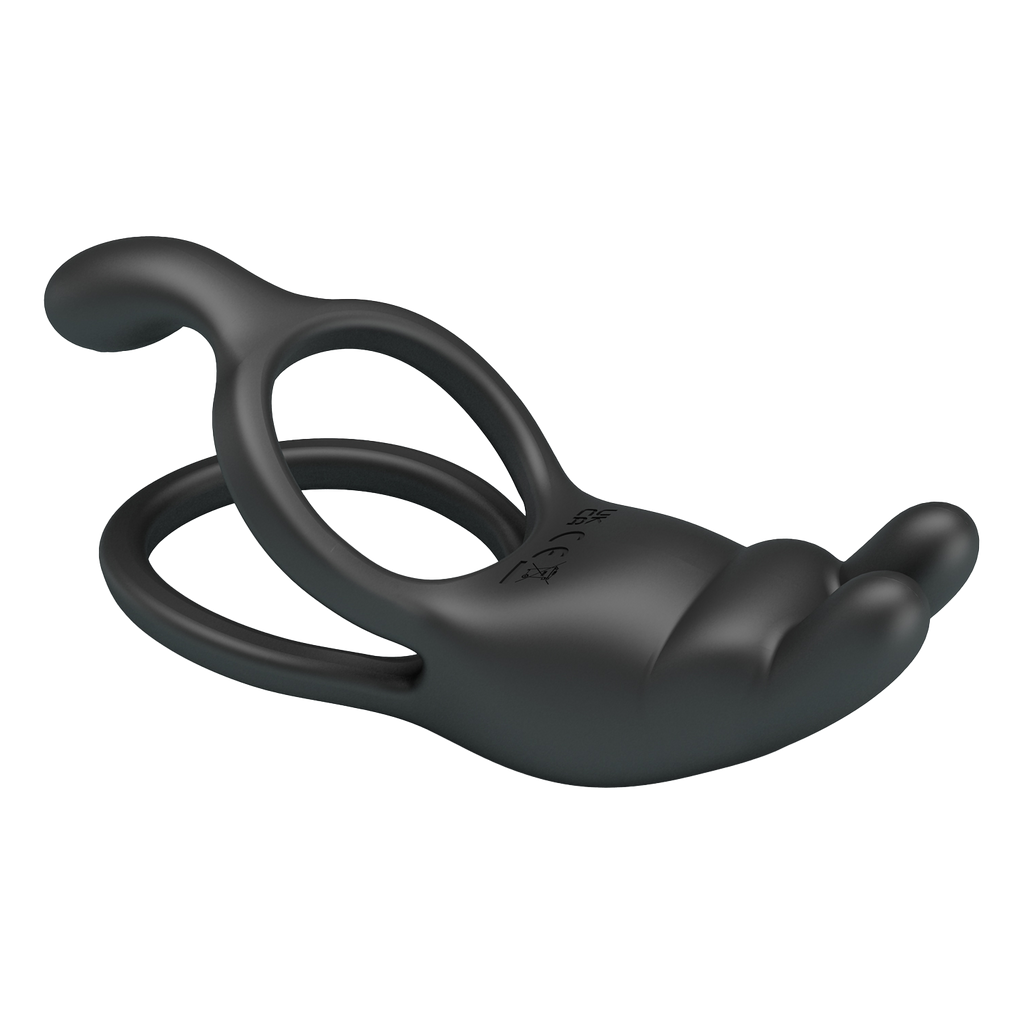 Pretty Love - Seth - Vibrerende penisring - Zwart