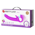 Pretty Love - Zanini - Vibrerende Strapless Strap-On - Paars