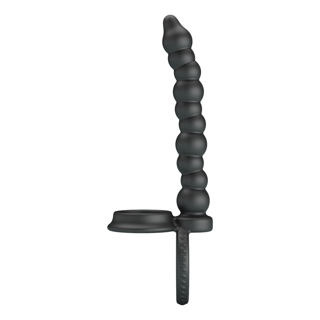 Pretty Love - Dillion - Cockring Anaal Kralen - Zwart