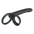 Pretty Love - Moses - Cock en Ball Ring Dildo - Zwart