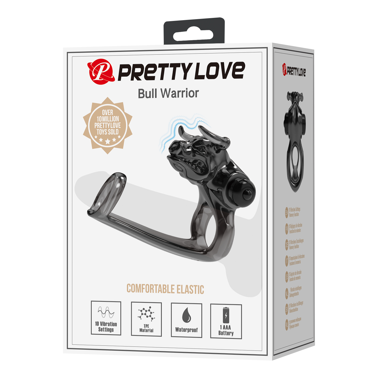 Pretty Love - Bull Warrior - Penisring - Zwart