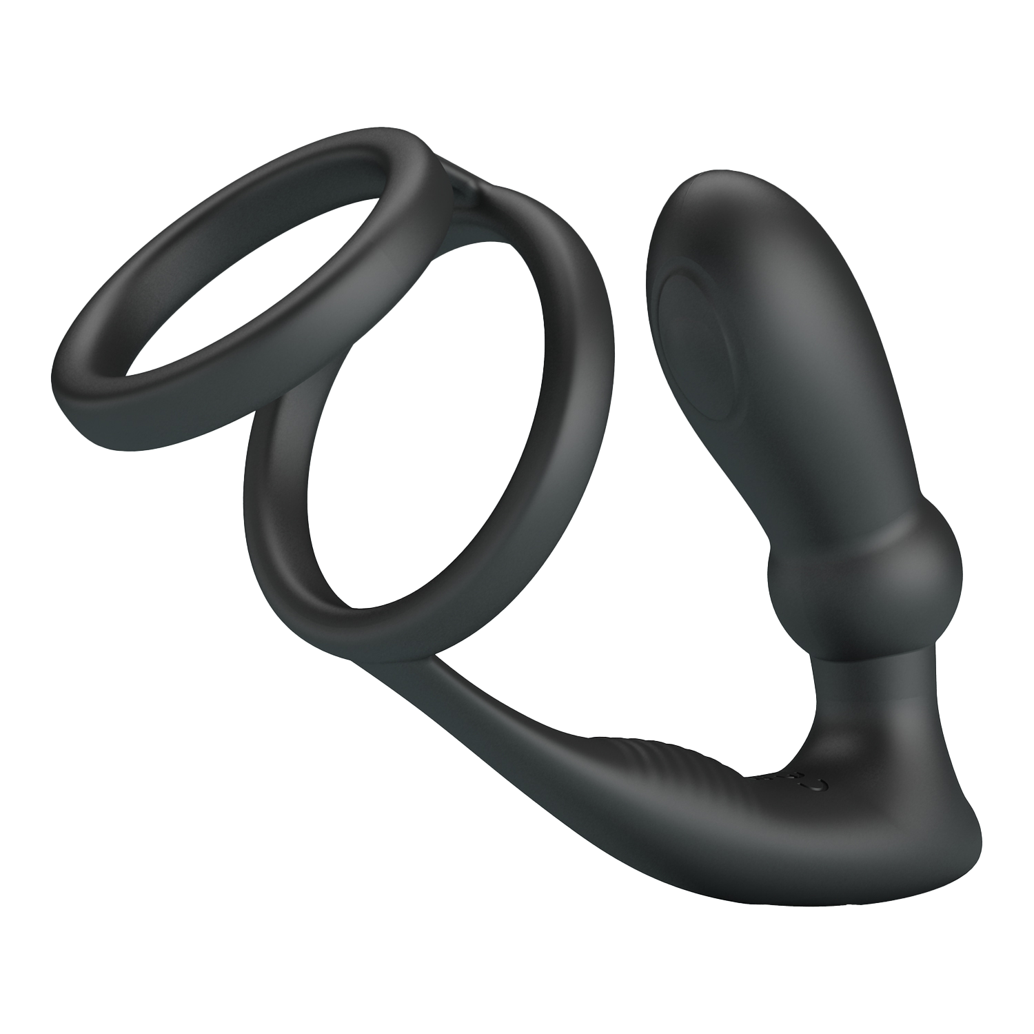 Pretty Love - Emoni - Cock Ring met Butt Plug - Zwart