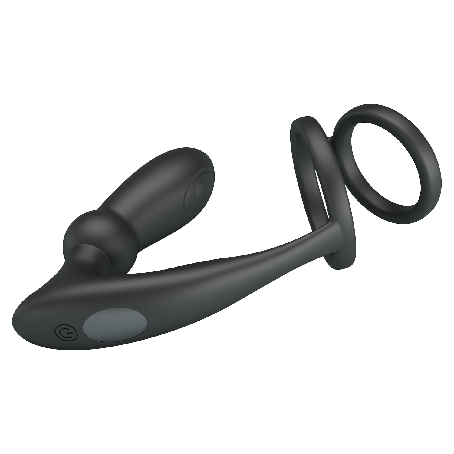 Pretty Love - Emoni - Cock Ring met Butt Plug - Zwart