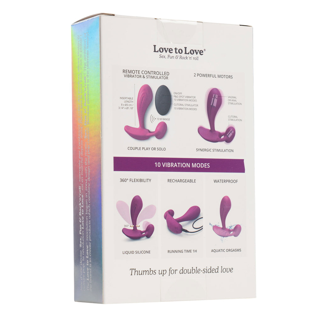 Love to Love - Witty - P&G Vibrator met Afstandsbediening - Roze
