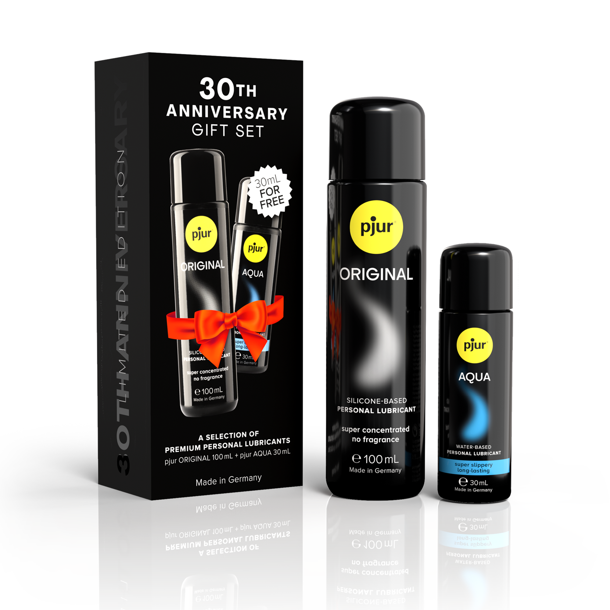 Pjur - 30Th Anniversary Gift Set - Original 100ml / Aqua 30ml