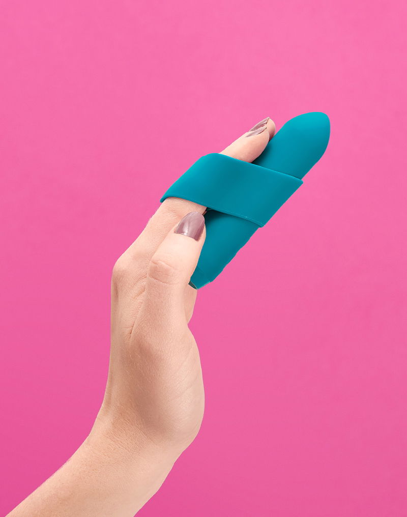 Je Joue - Classic - Bullet Vibrator met Vinger Sleeve - Blauw