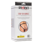 Rimba - Voorbind string met latex dildo (3,5 x 12 cm)