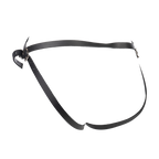 Rimba - Voorbind string met latex dildo (3,5 x 12 cm)