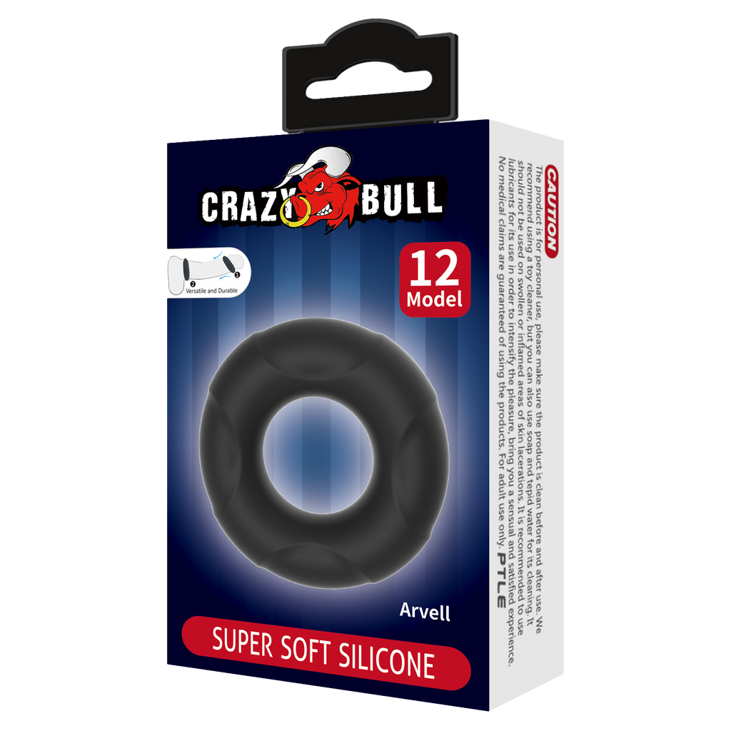 Crazy Bull - Arvell - Cock Ring - Model 12 - Zwart