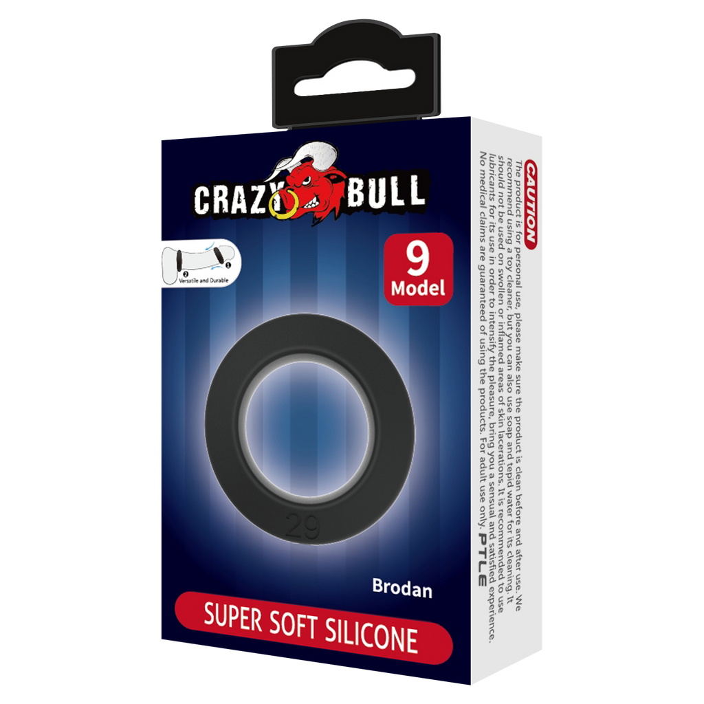 Crazy Bull - Brodan - Cock Ring - Model 9 - Zwart