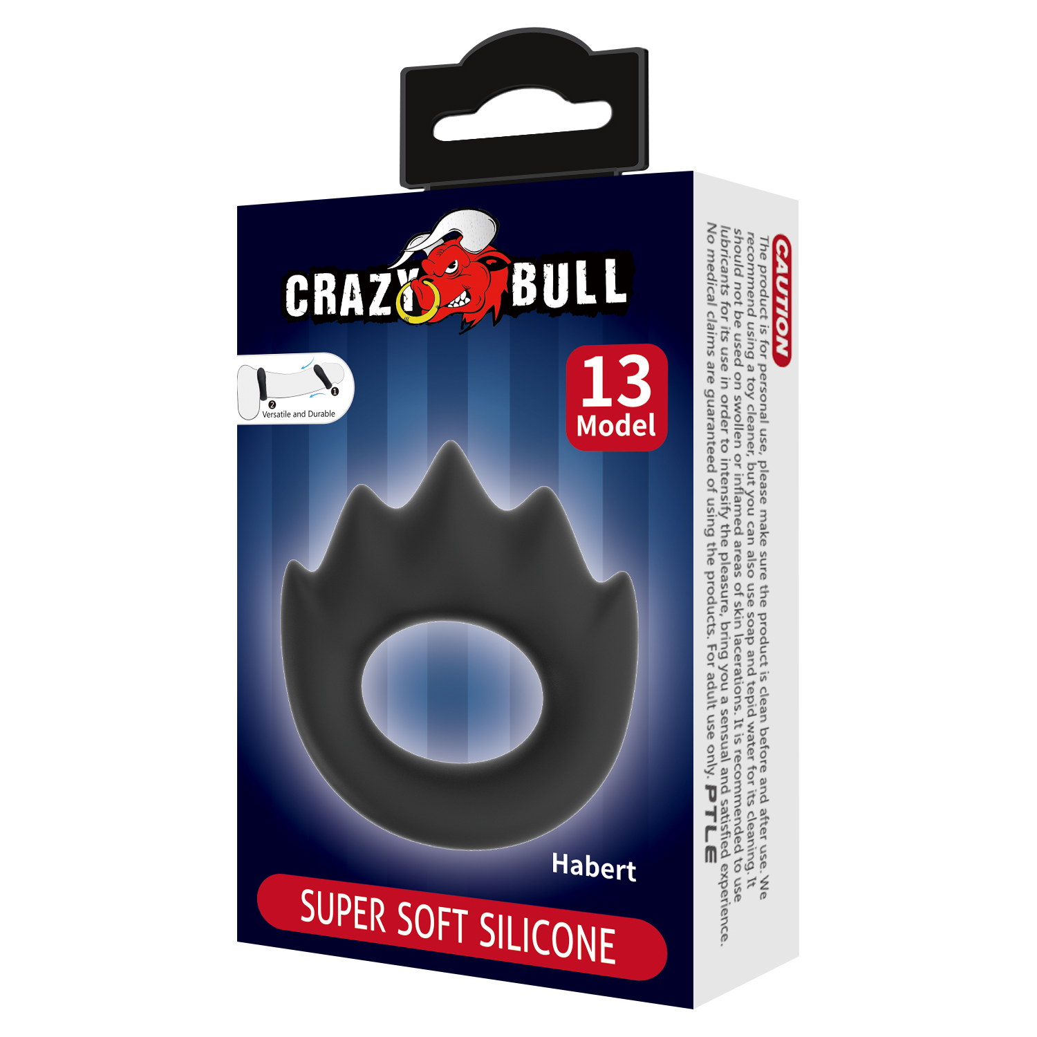 Crazy Bull - Habert - Cock Ring - Model 13 - Zwart