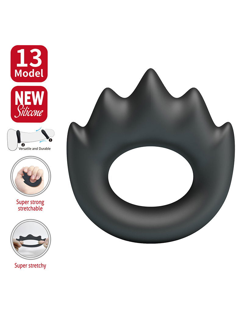 Crazy Bull - Habert - Cock Ring - Model 13 - Zwart