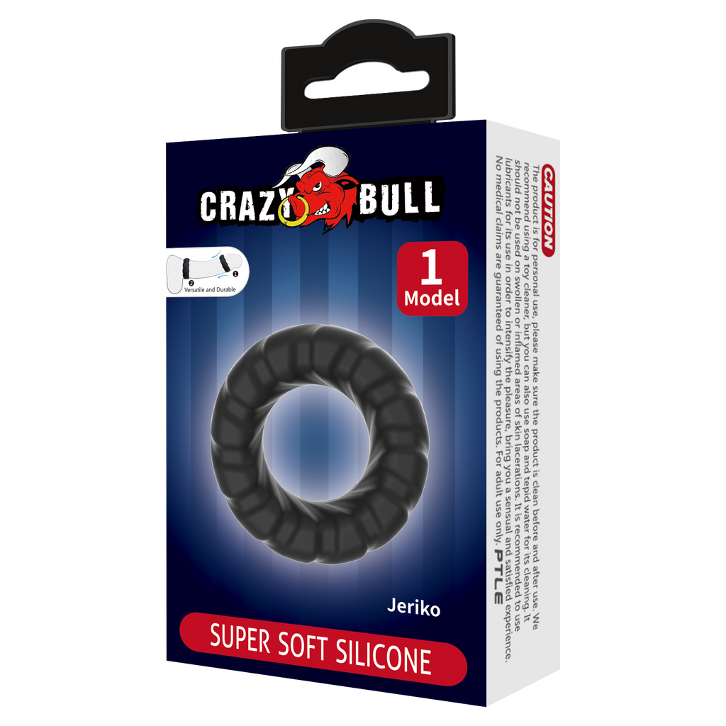 Crazy Bull - Jeriko - Cock Ring - Model 1 - Zwart