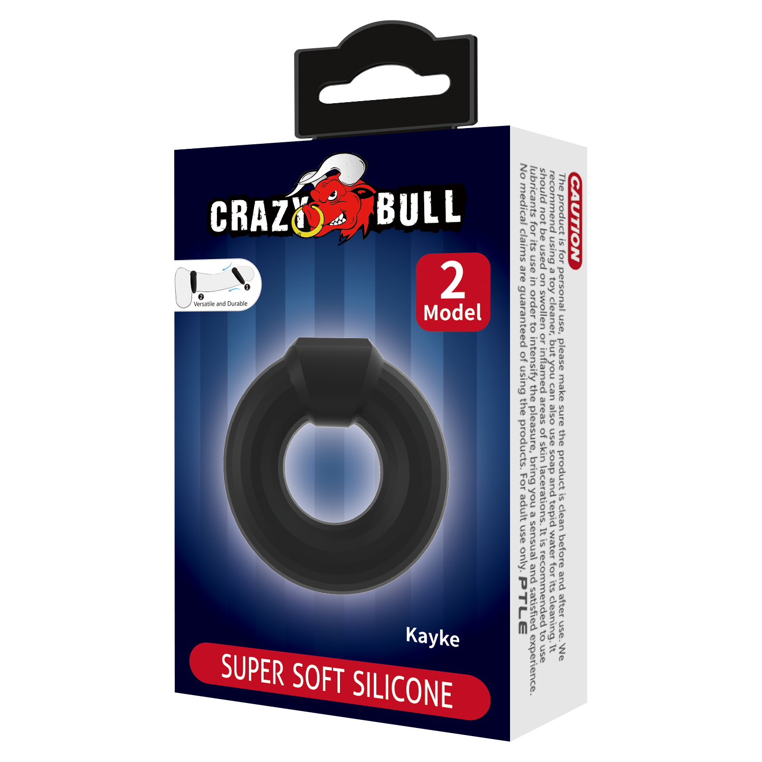 Crazy Bull - Kayke - Cock Ring - Model 2 - Zwart