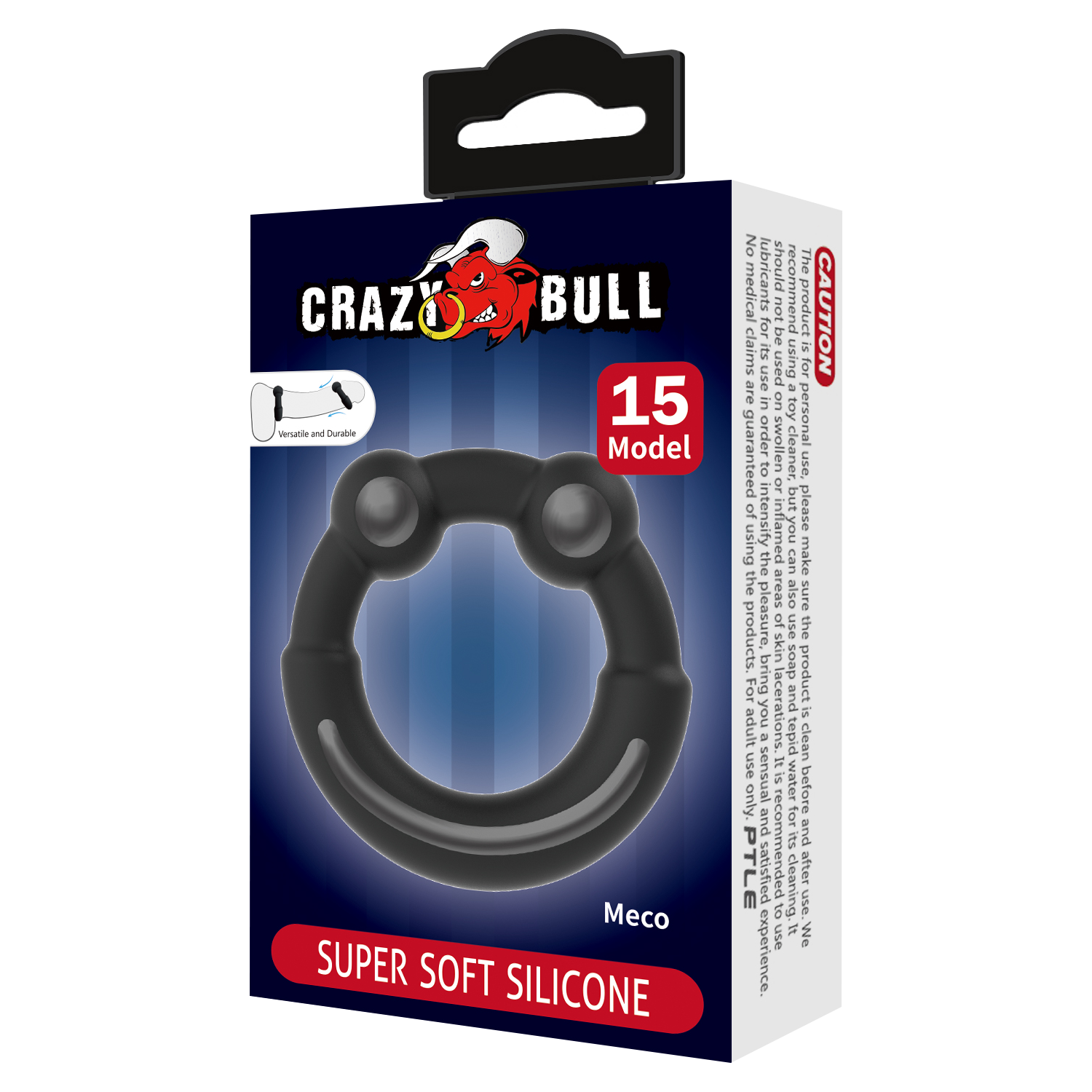 Crazy Bull - Meco - Cock Ring - Model 15 - Zwart