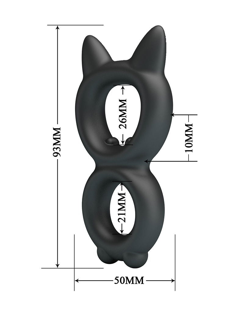 Crazy Bull - Toran - Cock Ring - Model 20 - Zwart