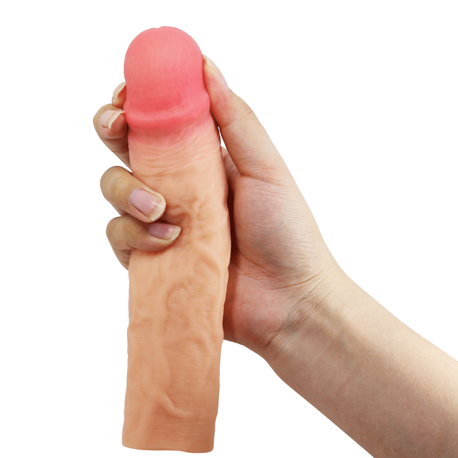 Pretty Love - Derek - Realistische Penis Sleeve - 215mm - Nude