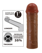 Pretty Love - Nile - Verlengde Penis Sleeve - 25mm - Bruin