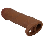 Pretty Love - Bunion - Cock Ring met verlengde Penis Sleeve - 25mm - Bruin