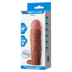 Pretty Love - Hani - Cock Ring met verlengde Penis Sleeve - 50mm - Bruin