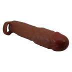 Pretty Love - Gerd - Cock Ring met verlengde Penis Sleeve - 75mm - Bruin