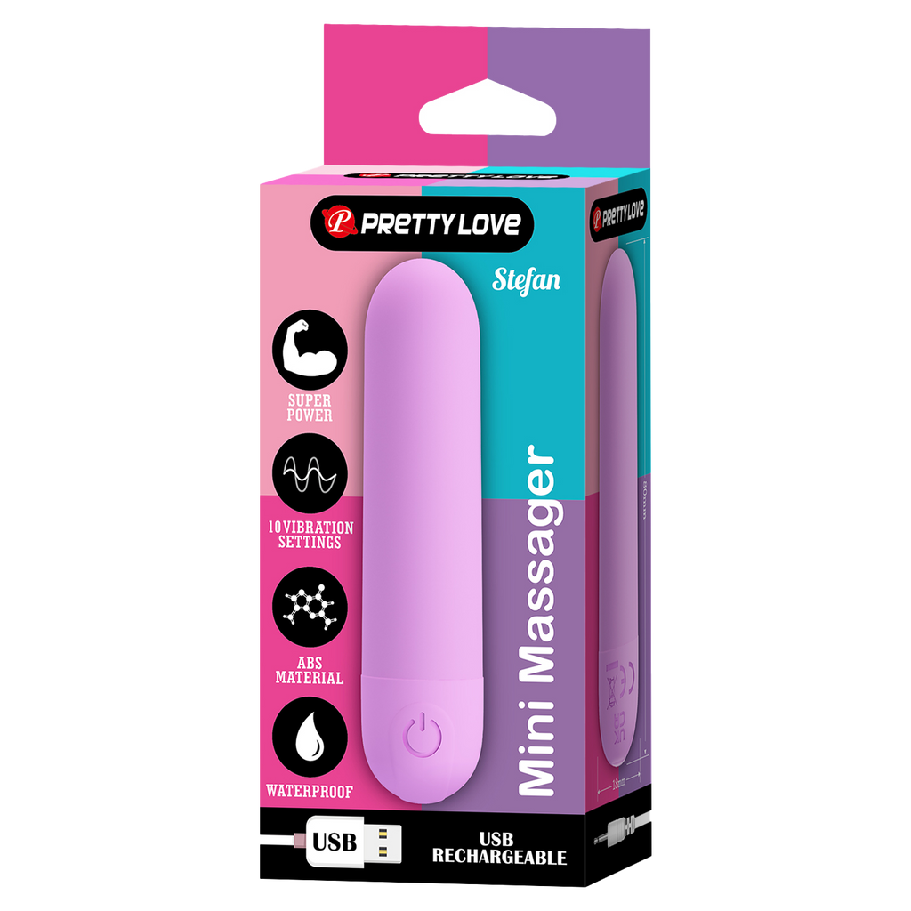 Pretty Love - Stefan - Mini Massager - Lila