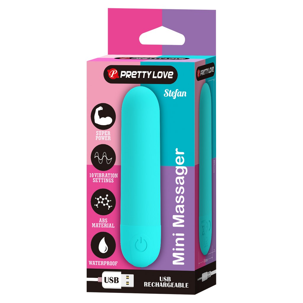 Pretty Love - Stefan - Mini Massager - Groen