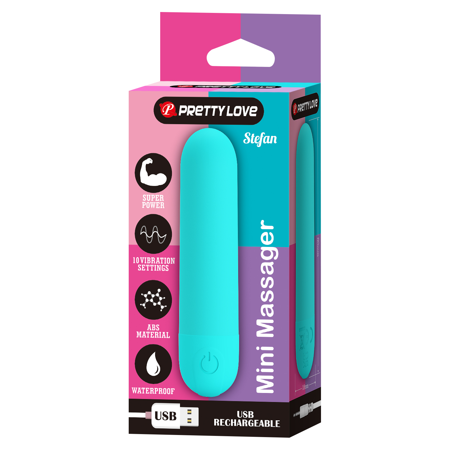 Pretty Love - Stefan - Mini Massager - Groen