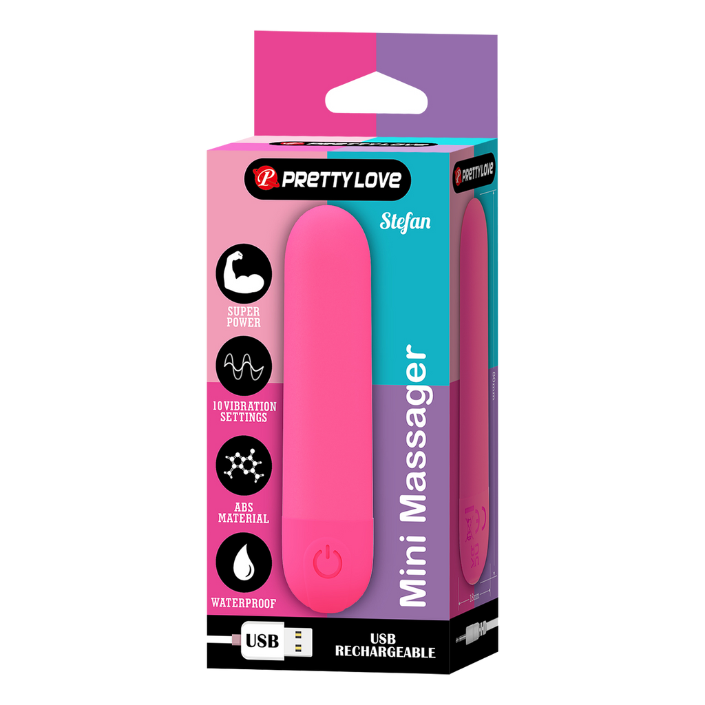 Pretty Love - Stefan - Mini Massager - Roze