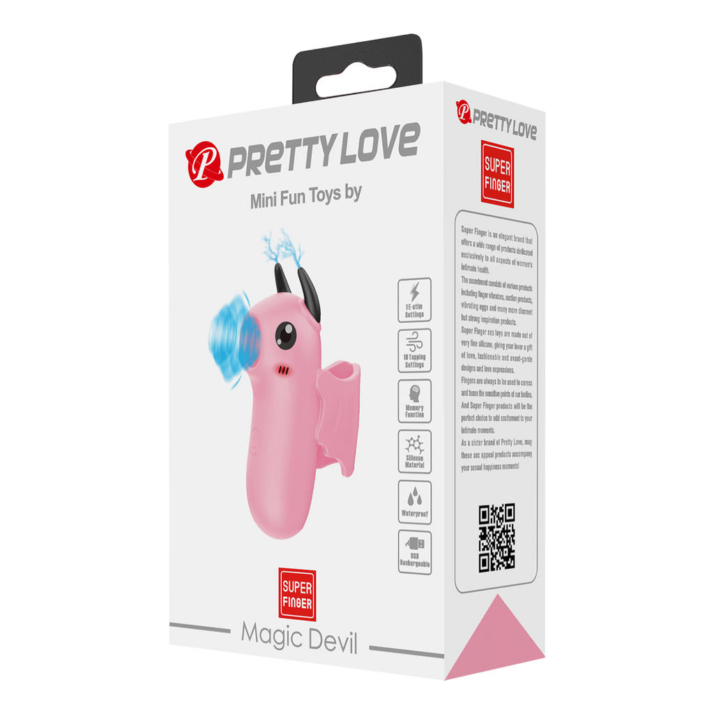 Pretty Love - Mini Fun Toys - Magic Devil - Vinger Vibrator - Roze