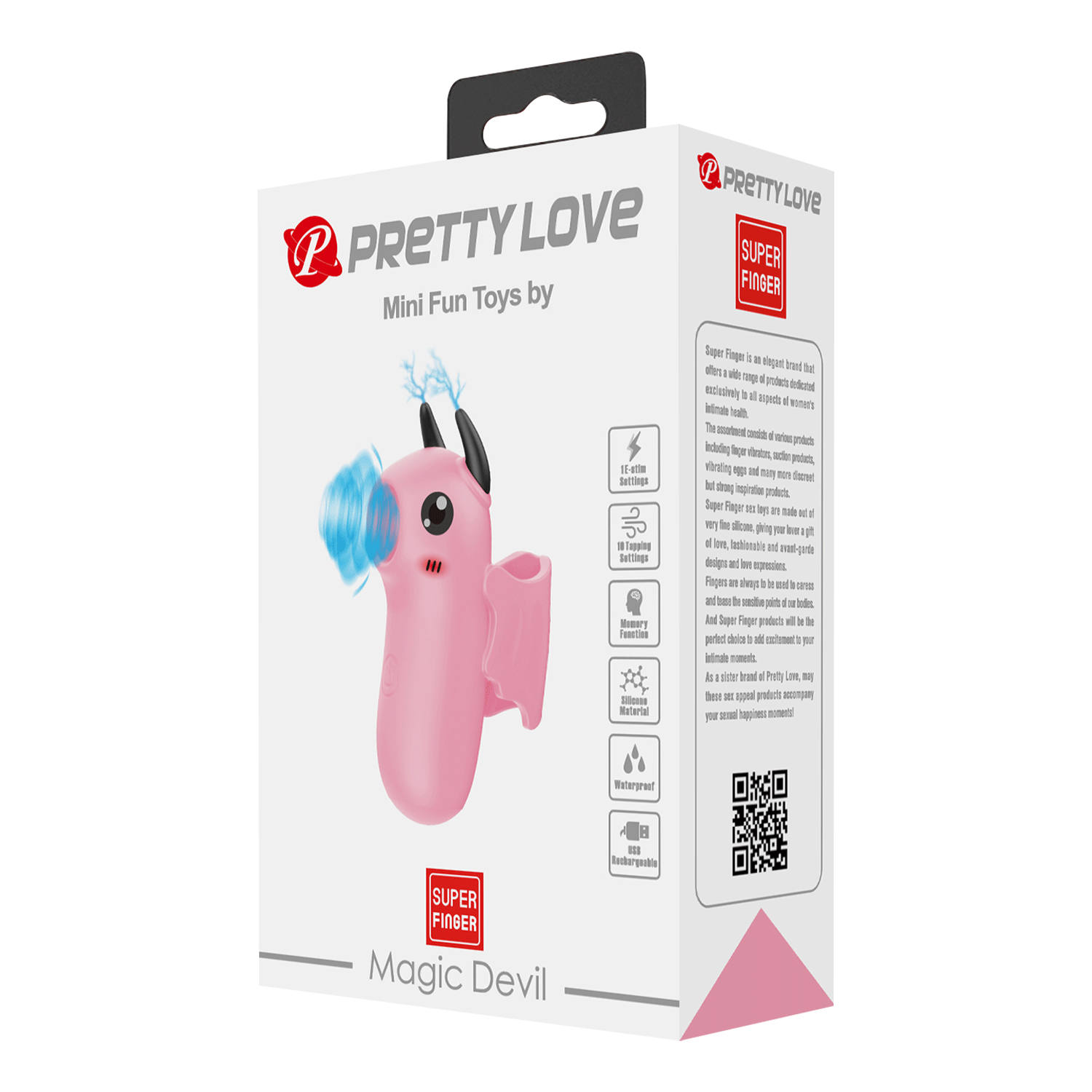 Pretty Love - Mini Fun Toys - Magic Devil - Vinger Vibrator - Roze