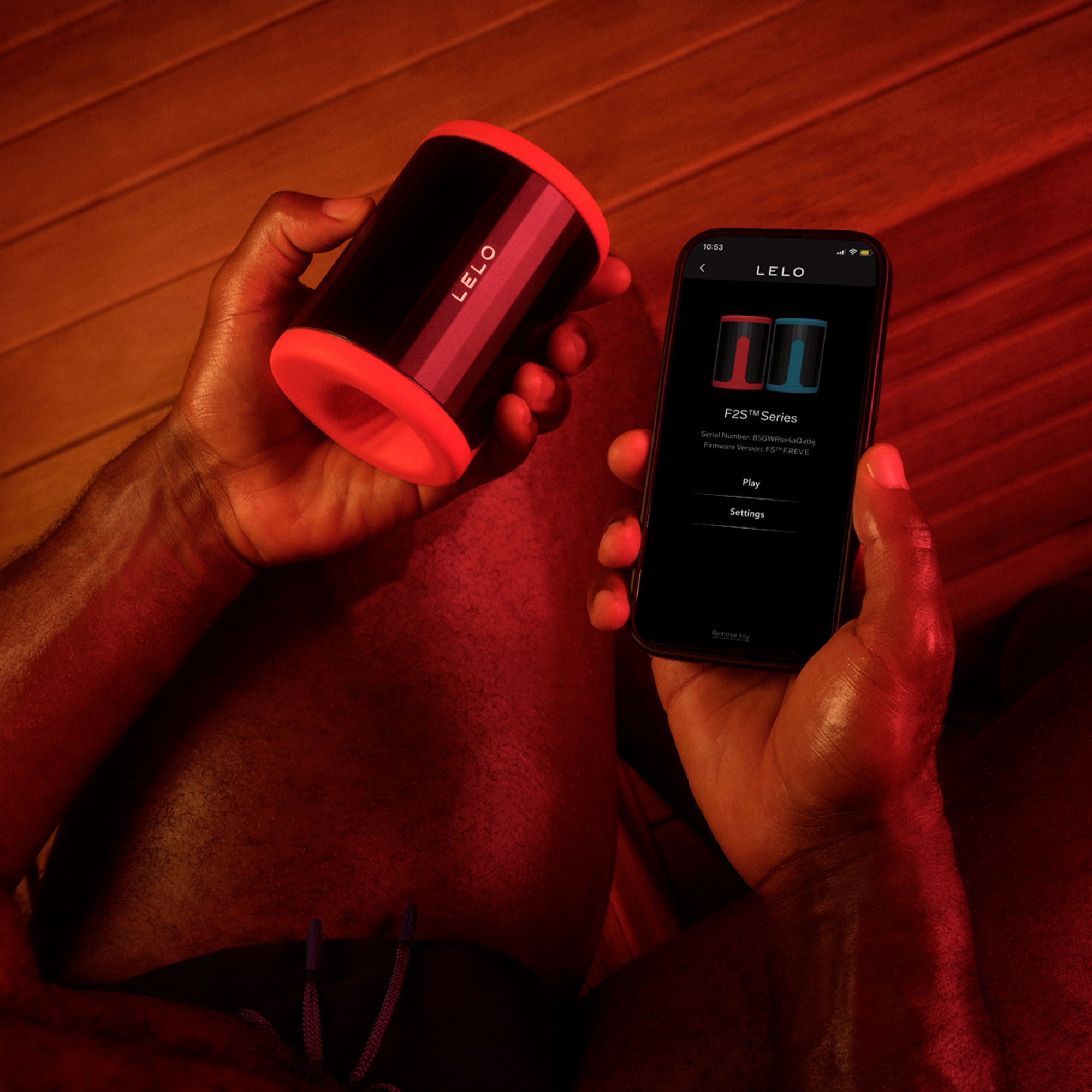 Lelo - F2S Master Blaster- Stamina Trainer & Stroker, App-gekoppeld - Rood