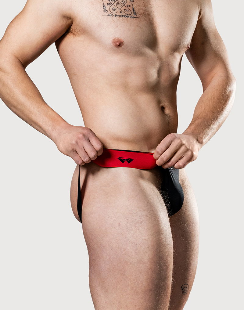 MM - Reversible Jockstrap - Zwart en Rood