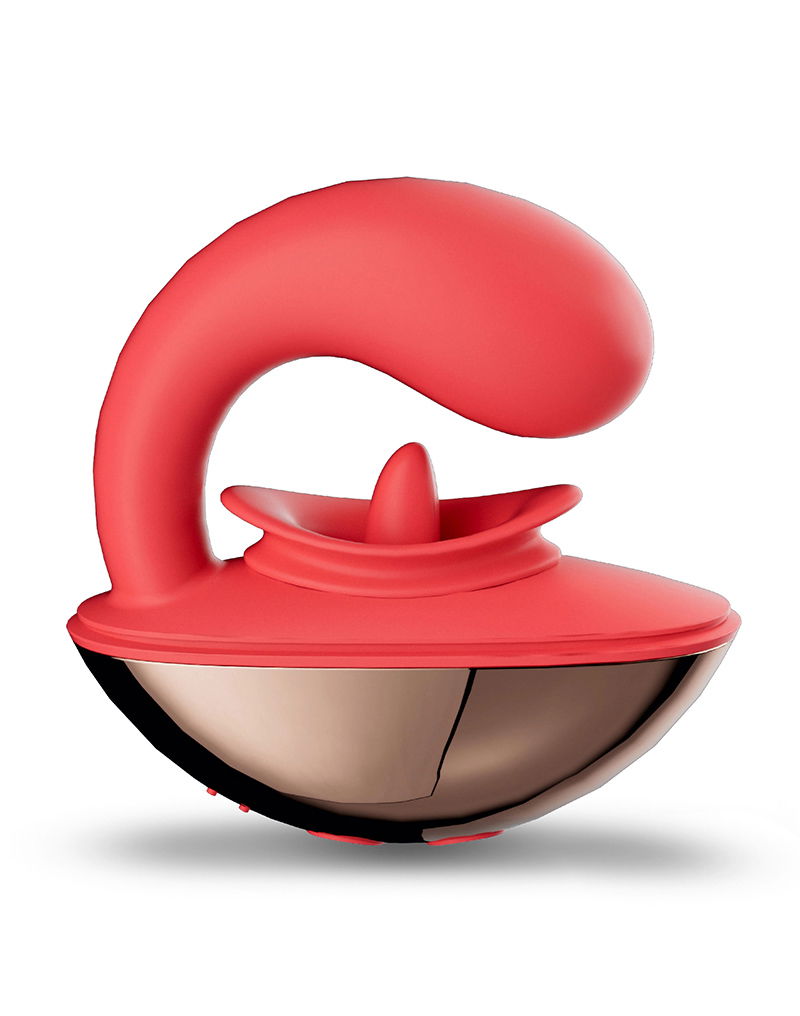IY - Rondy - Clirotal Vibrator & Lik Tong met App - Rood