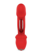 IY - Mouty - Biting & Flipping Rabbit Vibrator met App - Rood