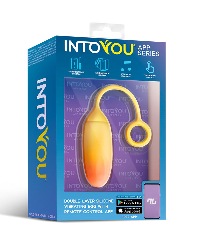 IY - Vibrerend Ei met App. - Geel/Oranje