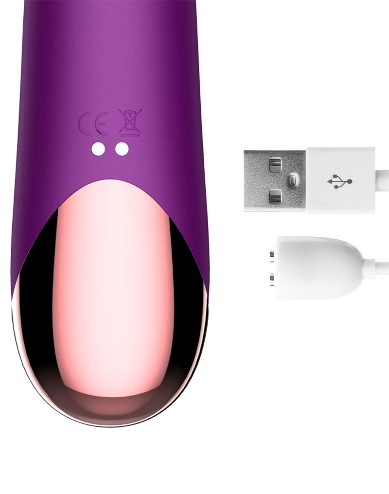 IY - Sendel - Rabbit Vibrator met kralenring en app - Paars