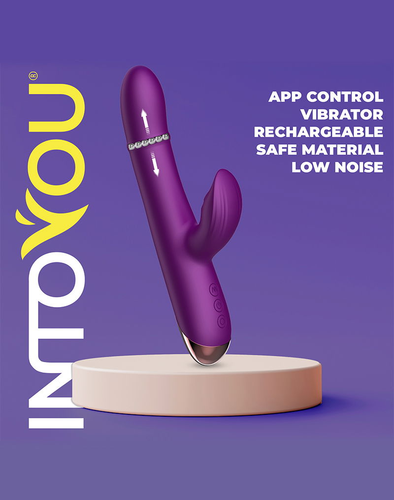 IY - Sendel - Rabbit Vibrator met kralenring en app - Paars