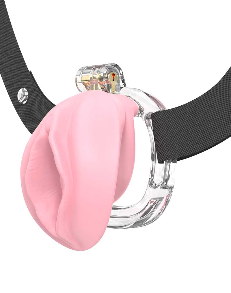 Rimba P- Cage - P-Cage PC10 - Peniskooi Pussy - Transparant, Rose